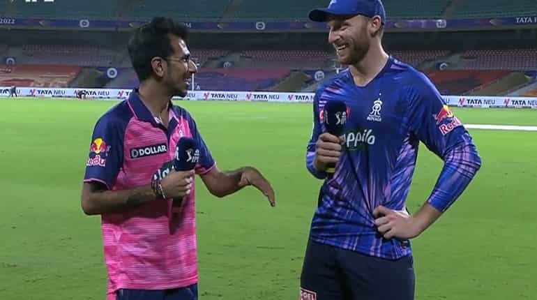 'Have to score runs to keep you out as an opener': Buttler enjoys hilarious banter with Chahal - WATCH 'Have to score runs to keep you out as an opener': Buttler enjoys hilarious banter with Chahal - WATCH