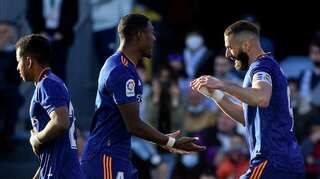 La Liga: Karim Benzema scores brace as Real Madrid register thrilling 2-1 win against Celta Vigo