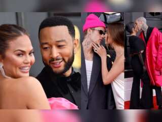 Grammys 2022 red carpet: Adorable celebrity couple moments from the starry night