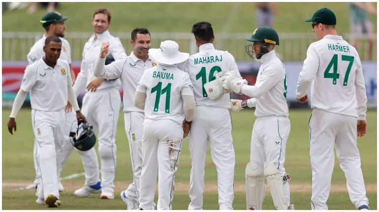 Dean Elgar-led South Africa claim big victory as Keshav Maharaj, Simon Harmer put Bangladesh in a spin