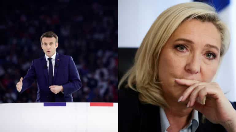 Macron and Le Pen battle over pensions as French election race tightens
