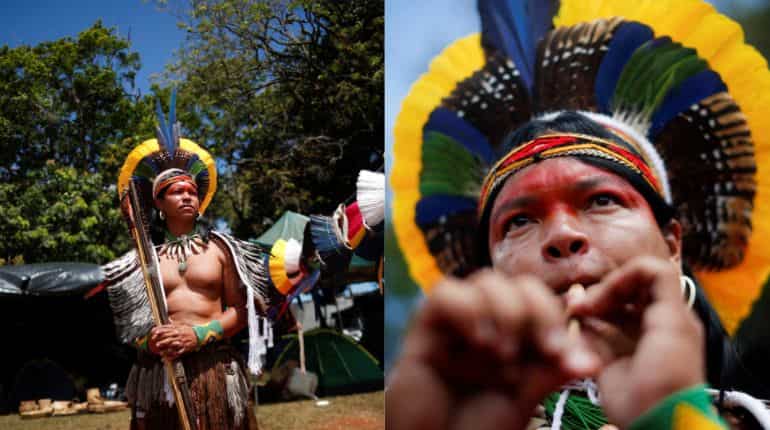Indigenous protest camp erected in Brazilian capital to press land rights