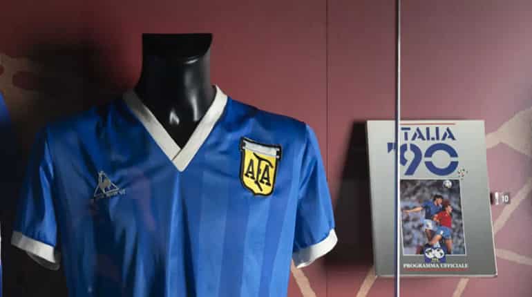 Argentina legend Diego Maradona's 'Hand of God' shirt likely to fetch $5.23 million at auction Argentina legend Diego Maradona's 'Hand of God' shirt likely to fetch $5.23 million at auction