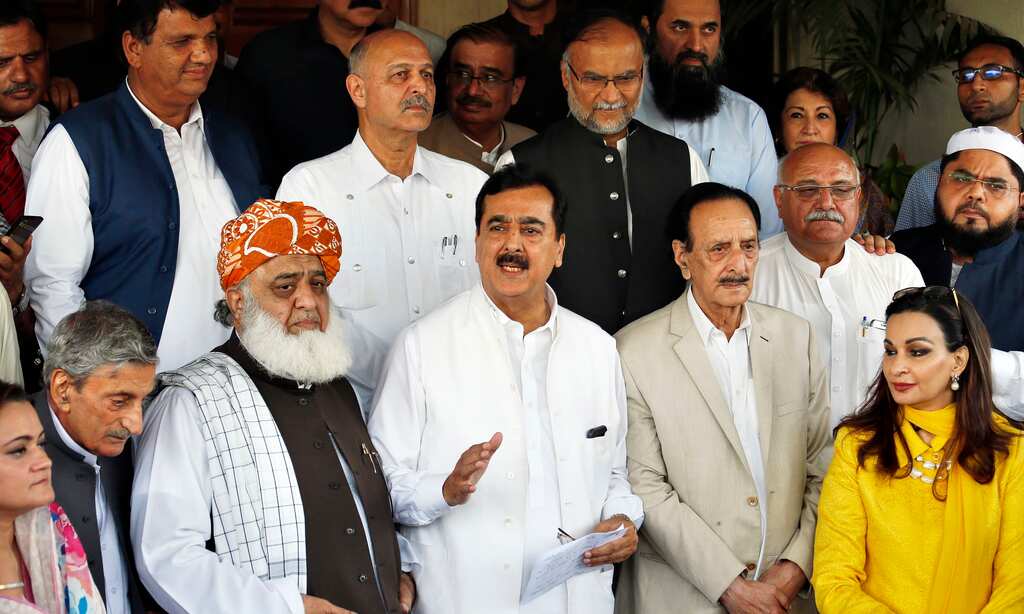 Pakistan joint opposition calls for protests, to observe 'day of protection for constitution'