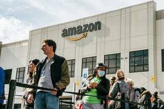 Amazon workers who won a union their way open labour leaders’ eyes