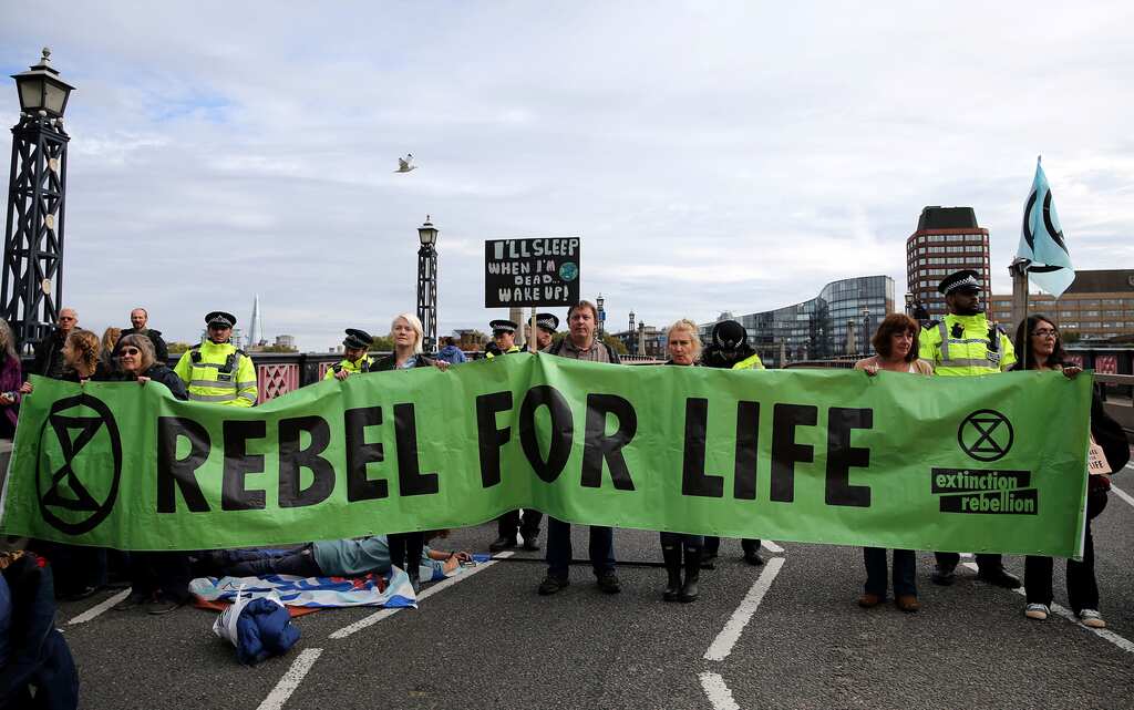 Climate activists call for immediate attention, throw red ink on Spanish Parliament