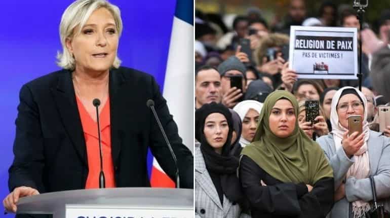 'I promise fines for Muslims wearing headscarves': French Presidential candidate Marine Le Pen 'I promise fines for Muslims wearing headscarves': French Presidential candidate Marine Le Pen