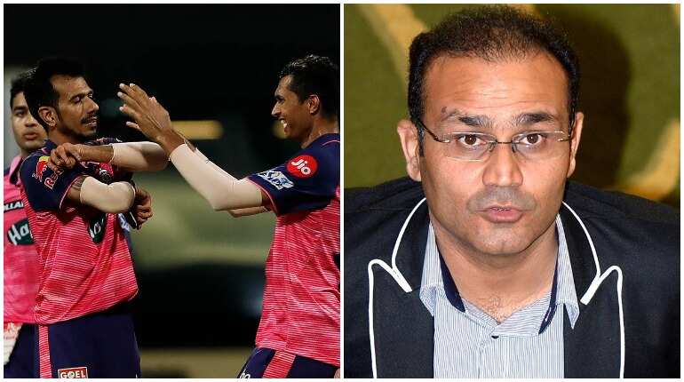 Virender Sehwag reacts to Yuzvendra Chahal's shocking revelation of being hung from balcony