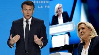 Macron regrets entering France's presidential race late as Le Pen cuts lead