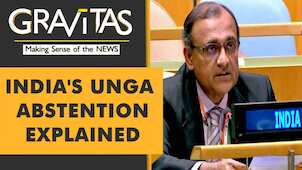 Gravitas: Why did India abstain from UNGA vote?