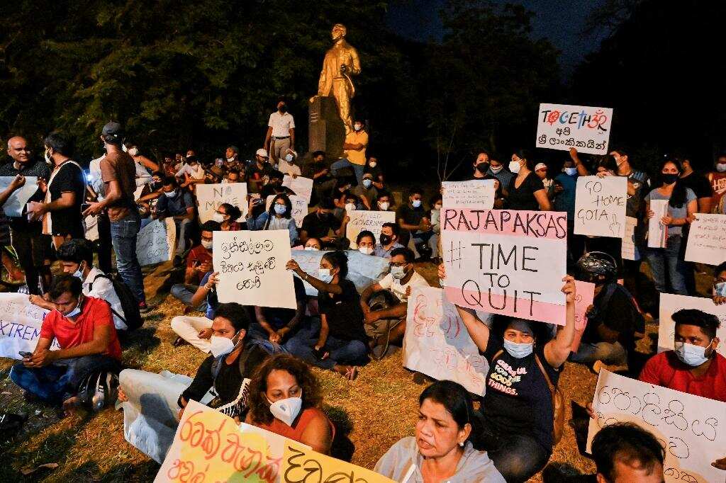 Sri Lankan President faces biggest street protest in Colombo amid economic crisis