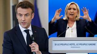 French election: Macron accuses opponent Le Pen of running racist programme that can divide society