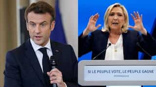 French election: Macron accuses opponent Le Pen of running racist programme that can divide society