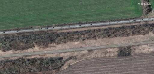 Satellite pictures show large Russian military convoy moving towards Kharkiv