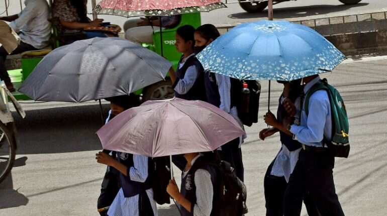 Hot weather conditions in Punjab and Haryana