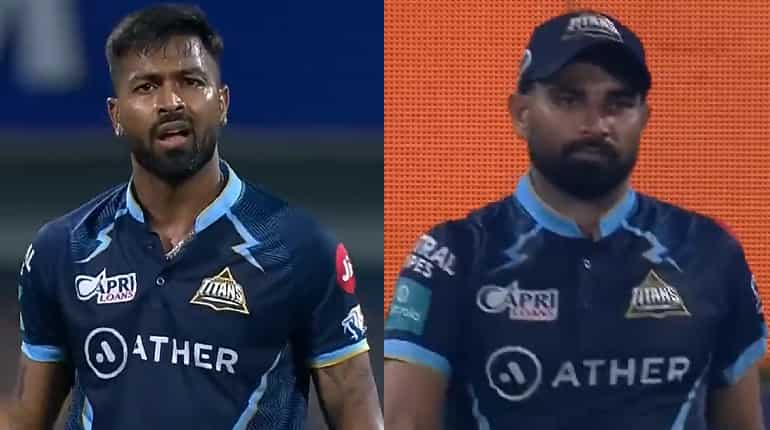 WATCH: Hardik Pandya loses cool at senior pacer Mohammed Shami during SRH clash, fans slam GT skipper