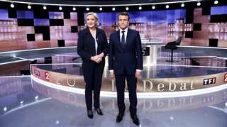 French presidential election: Le Pen accuses Macron of 'manoeuvring' to seduce left-wing voters