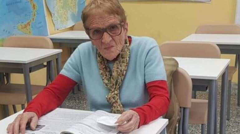 At 90, Italian woman scripts history, takes lessons for middle school diploma At 90, Italian woman scripts history, takes lessons for middle school diploma