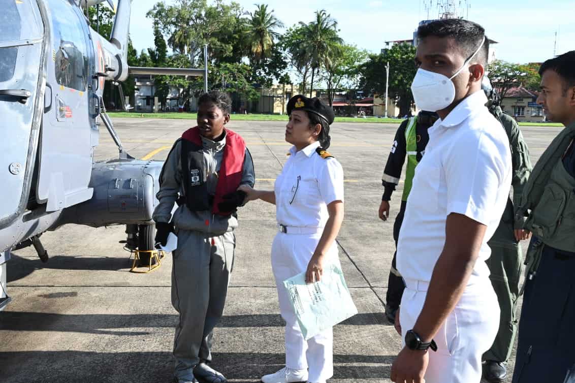 Indian Navy comes to the rescue of Seychelles Coast Guard crew member seeking medical help Indian Navy comes to the rescue of Seychelles Coast Guard crew member seeking medical help