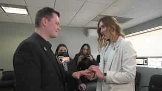 Fleeing war, Russian and Ukrainian travel thousands of kilometres to get married at Mexico border