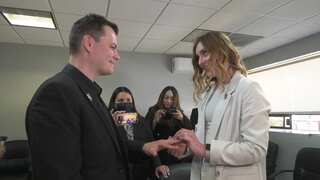 Fleeing war, Russian and Ukrainian travel thousands of kilometres to get married at Mexico border