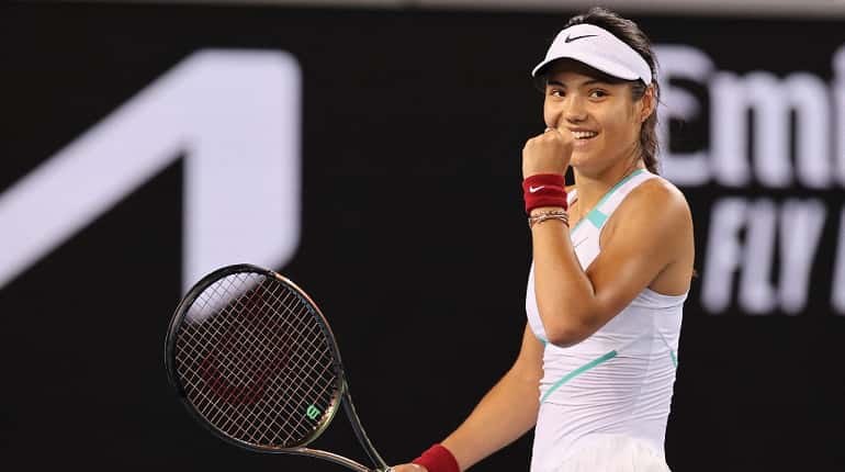 Emma Raducanu wins on Billie Jean King Cup debut to level tie for Britain