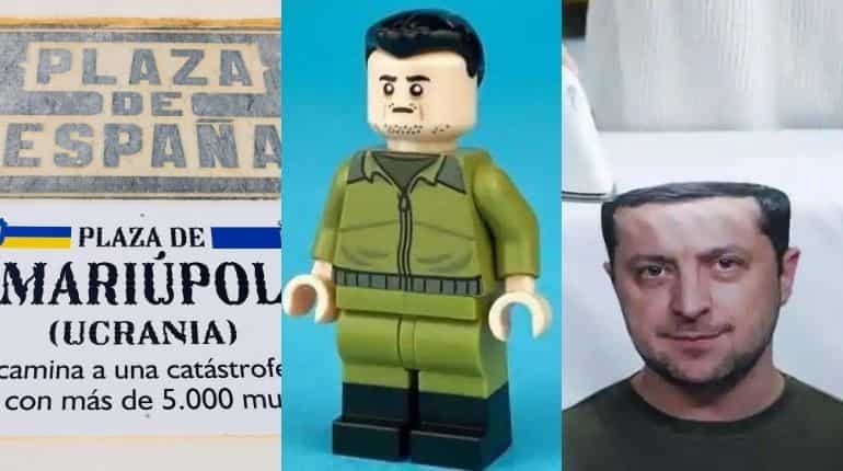 From a village renaming itself to Zelensky pillows, amazing methods people used to show support for Ukraine