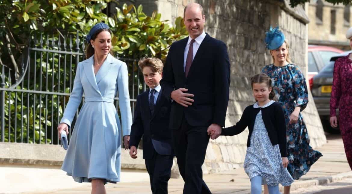 Prince George and Princess Charlotte make their debut at Easter celebration with the royal family Prince George and Princess Charlotte make their debut at Easter celebration with the royal family