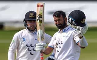 Cheteshwar Pujara scores fourth successive ton in county cricket, wins his battle against Shaheen Afridi