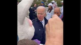 Watch: Biden interrupted by Easter Bunny while answering questions on Afghanistan