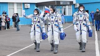 In shadow of Ukraine war, Russian astronauts install robotic arm controls on International Space Station