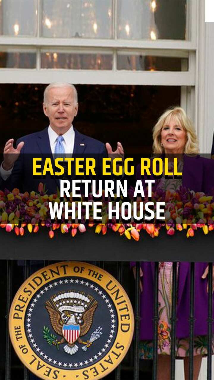 Joe Biden holds traditional Easter Egg roll at White House after gap of 2 years