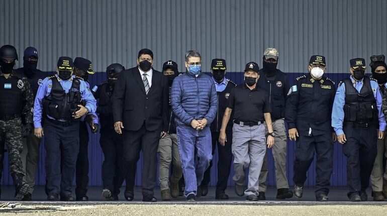 US jails ex-Honduran president for 45 years in drug trafficking case US jails ex-Honduran president for 45 years in drug trafficking case