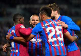 Pierre-Emerick Aubameyang strike earns FC Barcelona tough win against Real Sociedad