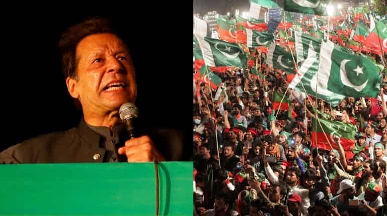 In Lahore rally, former Pak PM Imran Khan targets military in veiled reference, praises India again In Lahore rally, former Pak PM Imran Khan targets military in veiled reference, praises India again