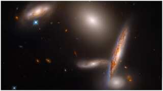 Check out this fantastic Hubble image of five colliding galaxies
