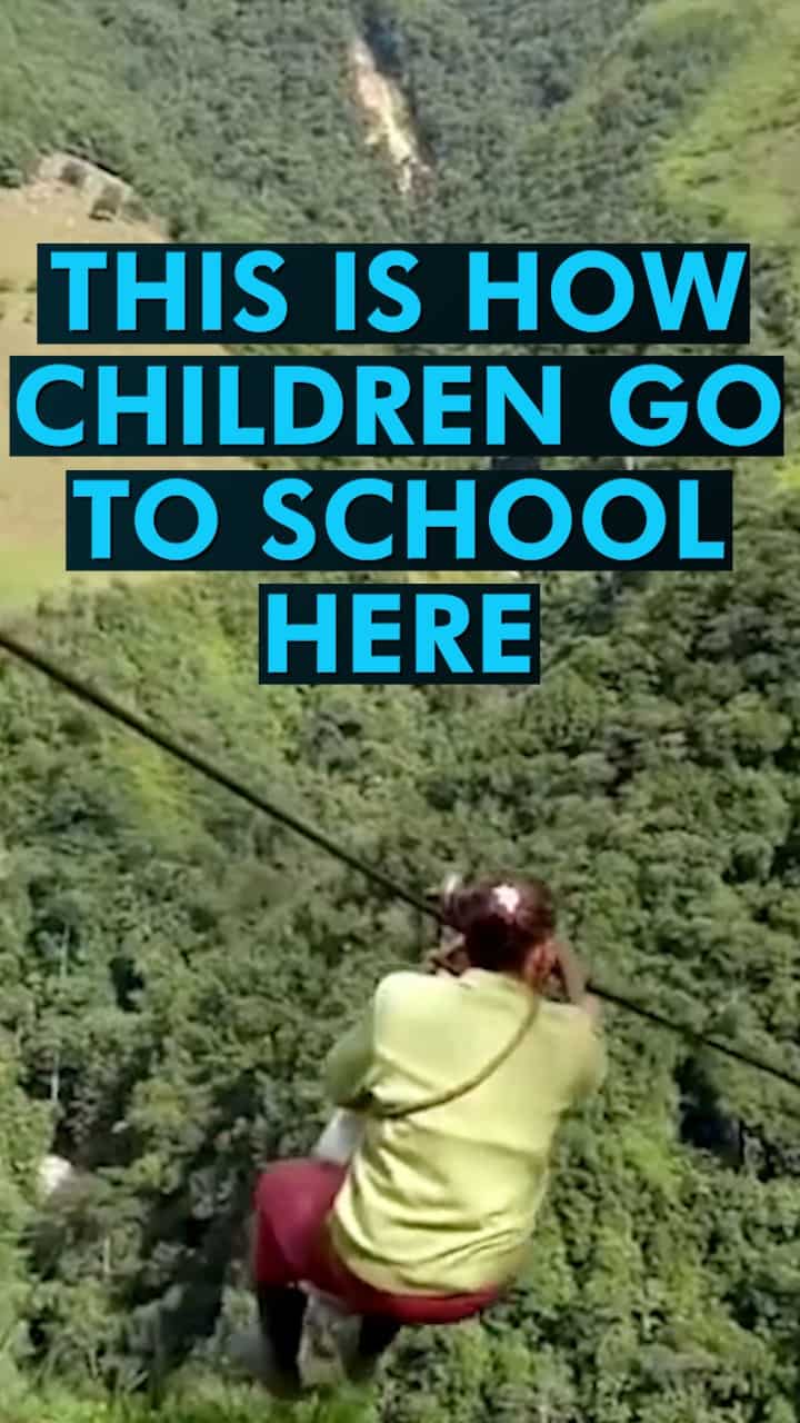 This is how children go to school here