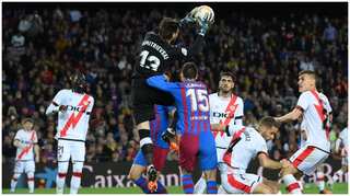 Striker Alvaro Garcia's early goal takes Rayo Vallecano to surprising win over Barcelona