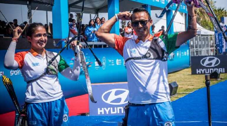Archery World Cup 2022: Tarundeep Rai, Ridhi clinch recurve mixed team gold in thrilling final