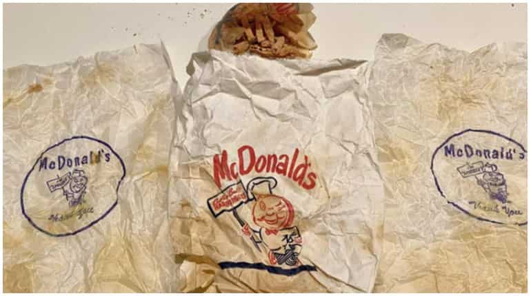 Man finds six-decades-old McDonald's meal inside wall of his house