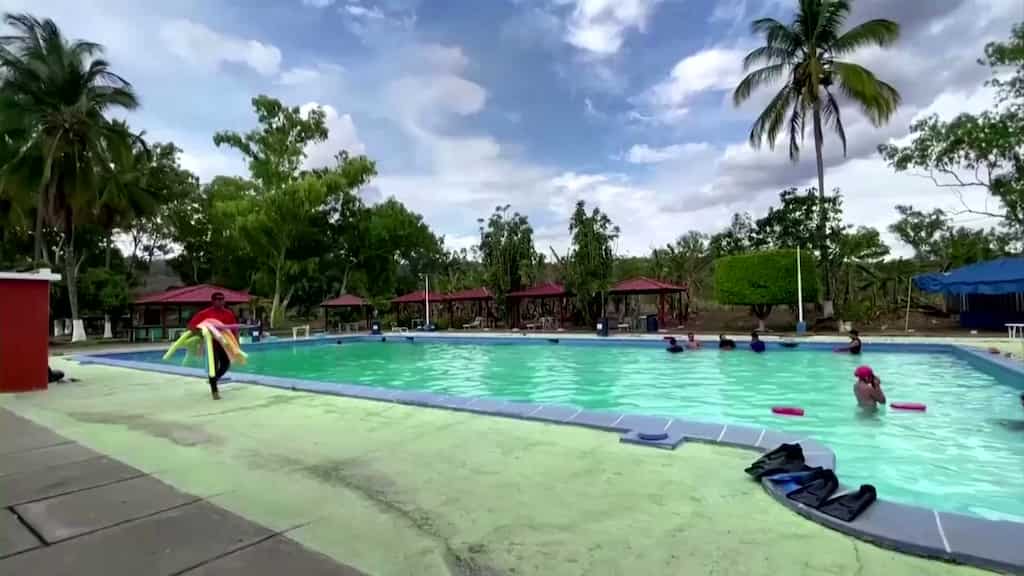 Soon-to-be migrants Nicaraguans learn swimming as they plan to migrate to the US