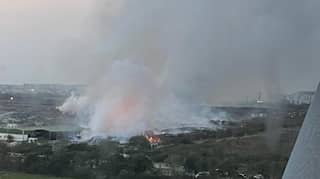 Massive blaze underway in Chennai dump yard, toxic smoke visible for several kilometres