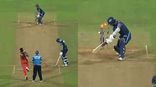 WATCH: Umran Malik cleans up Wriddhiman Saha with 153 kmph yorker, bags maiden 5-wicket haul in IPL