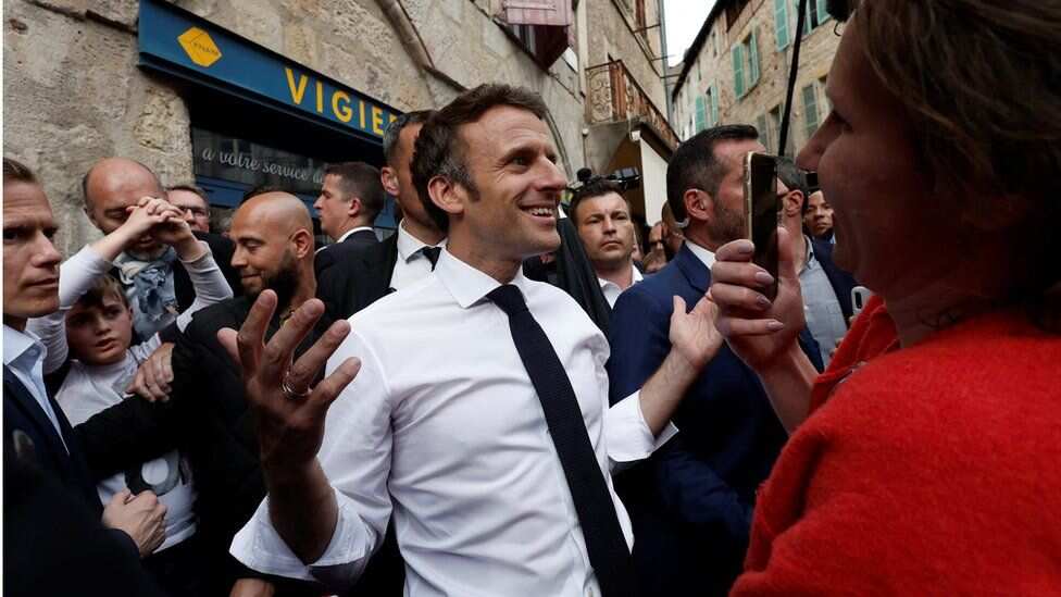 France's President Macron targeted by tomatoes in Paris