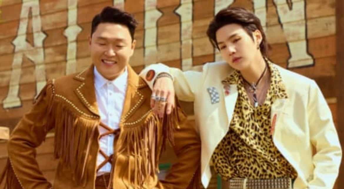 PSY and BTS singer Suga come together for a crazy dance number