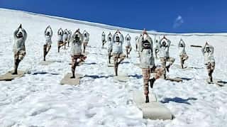 Watch | Indian soldiers perform yoga at 15,000 feet in snow-capped Himalayas
