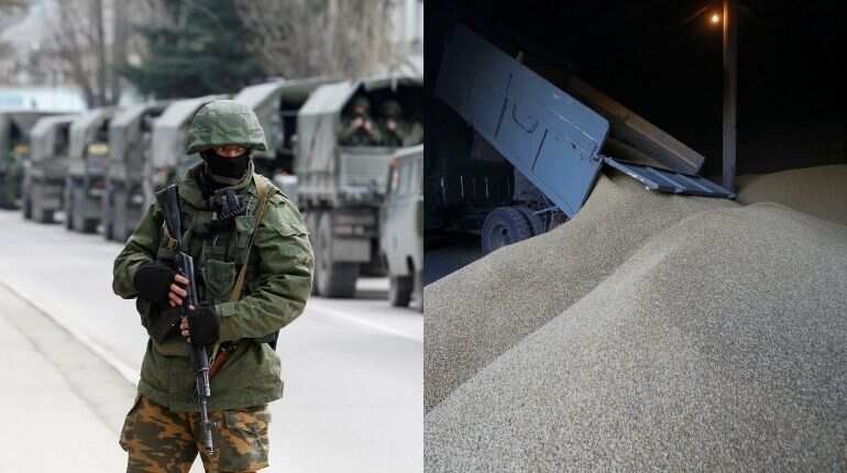 Russian forces stole huge amount of grain from occupied territory, alleges Ukraine