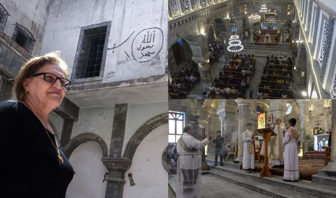 Iraq Church In Pics: For first time since IS defeat, 19th century church celebrates ...