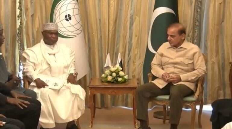 Pak PM Shehbaz Sharif meets OIC General secretary, discusses Kashmir issue Pak PM Shehbaz Sharif meets OIC General secretary, discusses Kashmir issue
