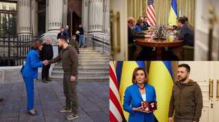 'America stands firmly with Ukraine': US House Speaker Nancy Pelosi visits Kyiv, meets President Zelensky